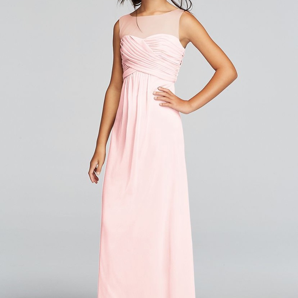 David’s Bridal bridesmaid white dress size 10